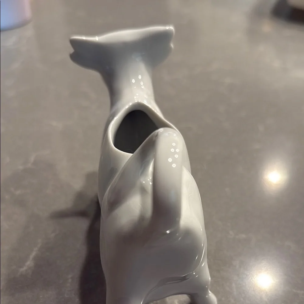 Apilco White Ceramic Cow Creamer
